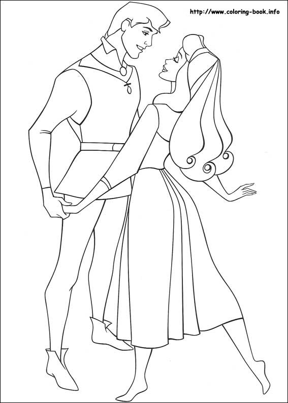 Sleeping Beauty coloring picture